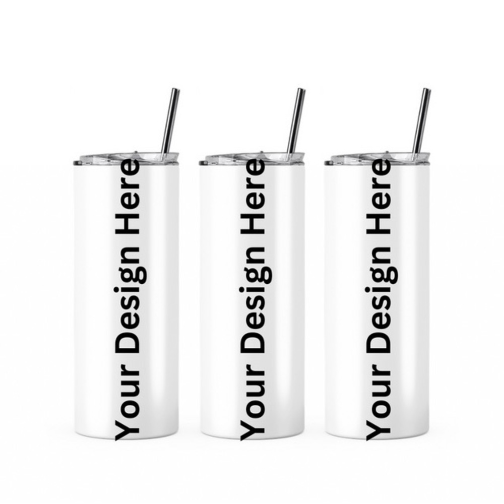 4 custom designed 20oz tumblers